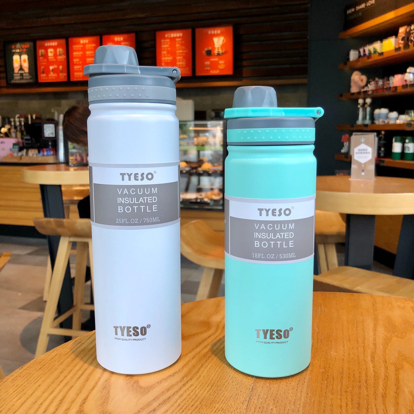 Taishuo Thermos Cup For Male and Female Students, Simple and Portable Stainless Steel Water Cup, Portable Large-capacity Sports Water Bottle Kettle