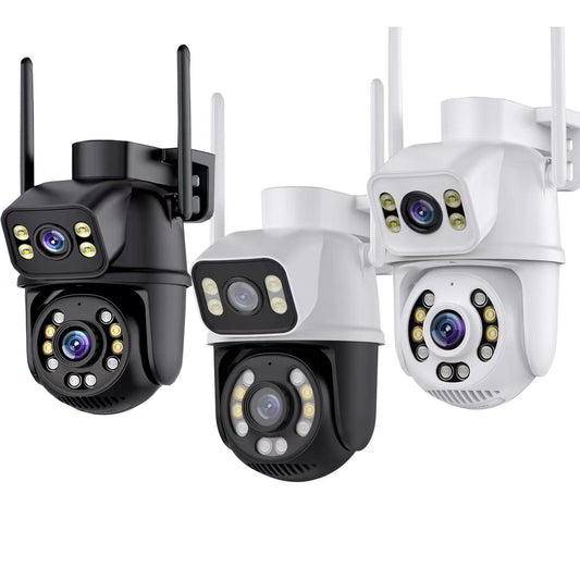 ICSEE High-Definition Wireless Dual-Lens Camera Mobile Remote Full-Color Night Vision Outdoor PTZ Camera A25 Smart Monitor
