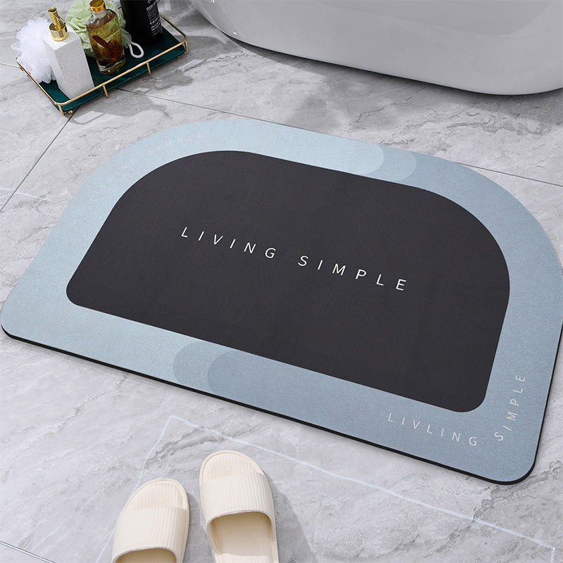 60x40cm Napa Skin Super Absorbent Bath Mat Quick Drying Bathroom Carpet Modern Simple Non-slip Floor Mats Home Oil-proof Kitchen