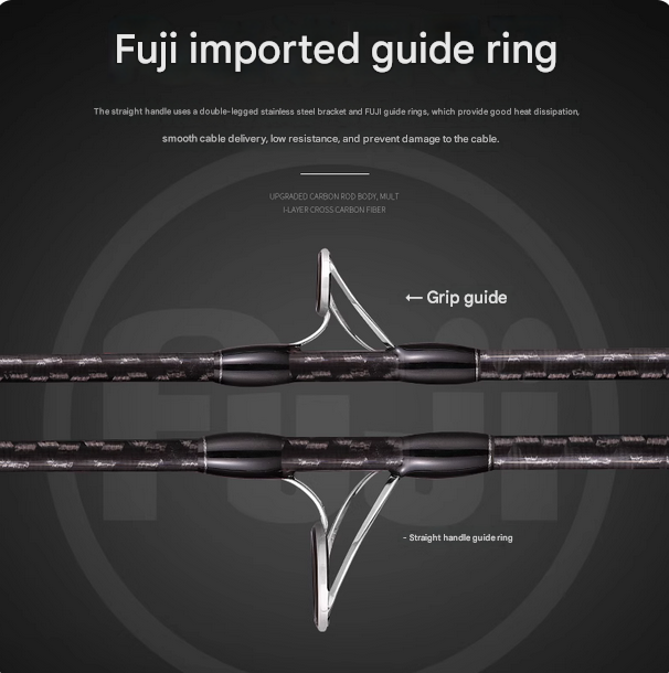 Lurekiller Japan Fuji accessories carbon slow shake iron plate rod boat fishing rod 6 '6' 'jigging rod