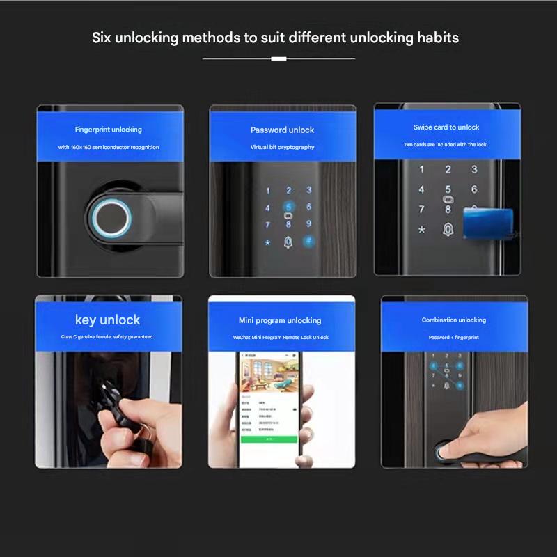 One-grip Smart Lock, Home Anti-theft Door Lock, Apartment Door Electronic Lock Password Lock, High-end Fingerprint Lock