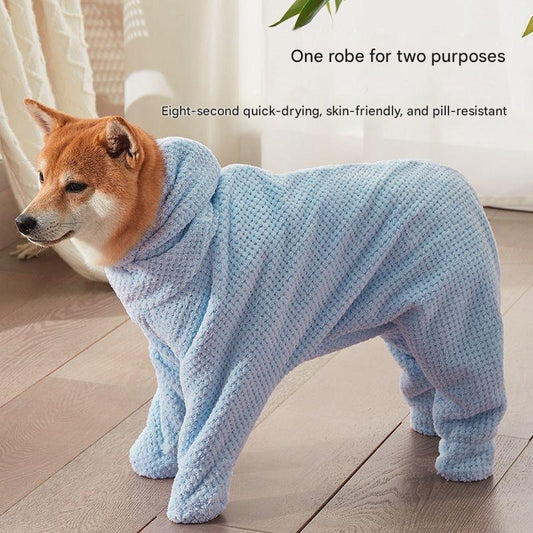 Pet absorbent towel thick quick-drying Teddy Bichon dog bath towel cat bath towel bath towel bath robe