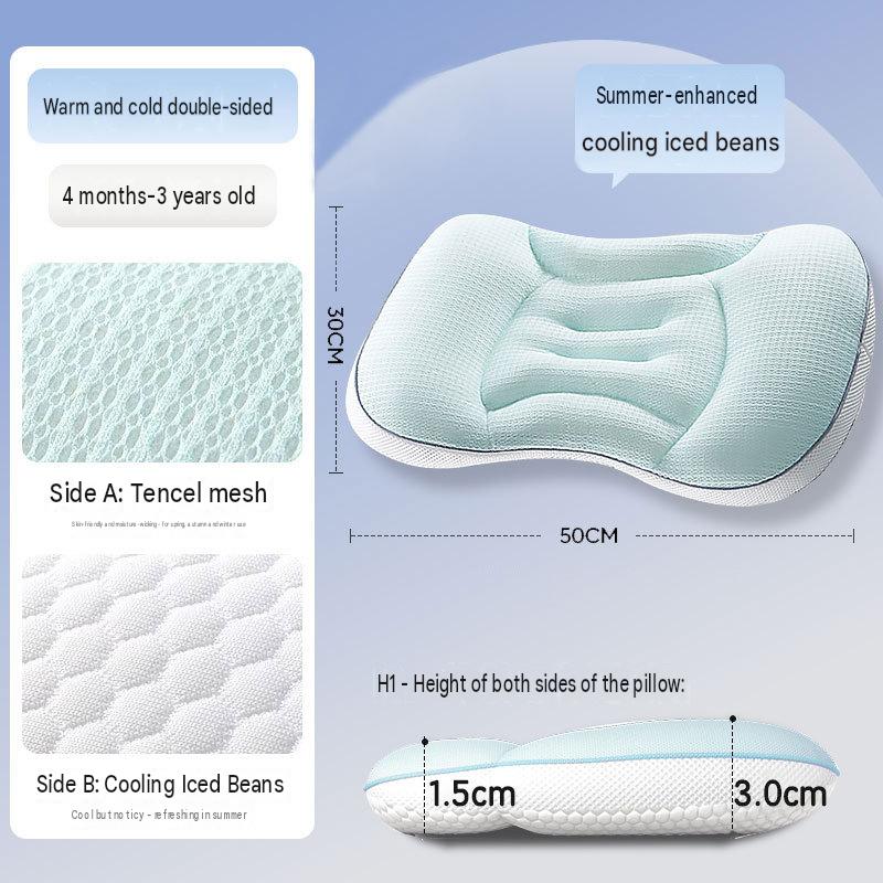 Popular Children's Space-themed Partitioned Pillow for Ages 1-3-6 Years and Up, Baby Pillow for 6-month-Old Babies, Suitable for All Seasons and Kindergartens