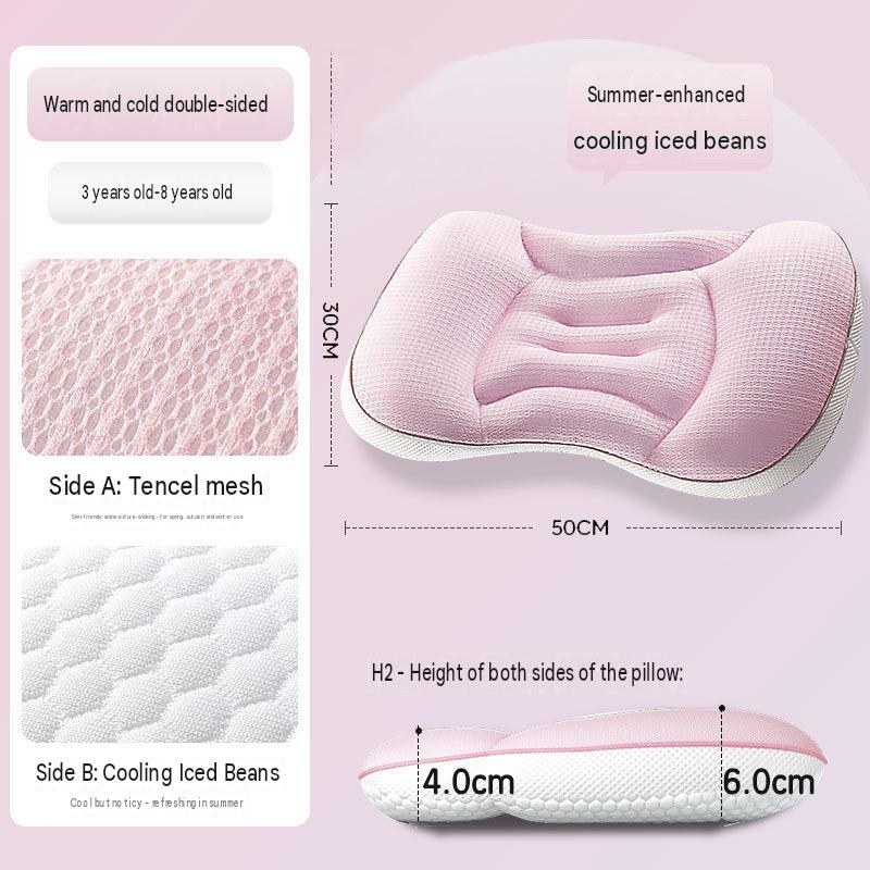 Popular Children's Space-themed Partitioned Pillow for Ages 1-3-6 Years and Up, Baby Pillow for 6-month-Old Babies, Suitable for All Seasons and Kindergartens