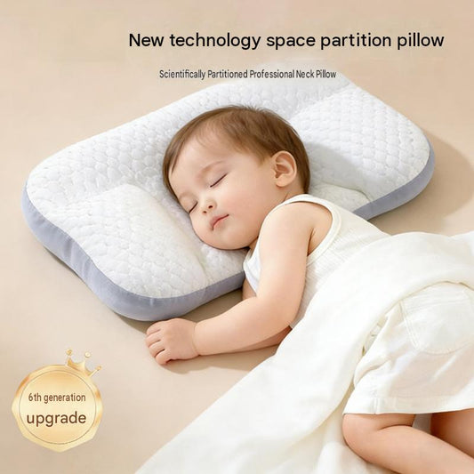 Popular Children's Space-themed Partitioned Pillow for Ages 1-3-6 Years and Up, Baby Pillow for 6-month-Old Babies, Suitable for All Seasons and Kindergartens