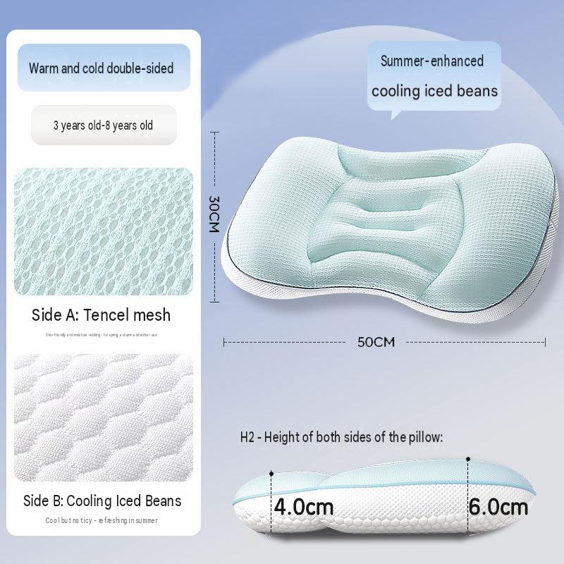 Popular Children's Space-themed Partitioned Pillow for Ages 1-3-6 Years and Up, Baby Pillow for 6-month-Old Babies, Suitable for All Seasons and Kindergartens
