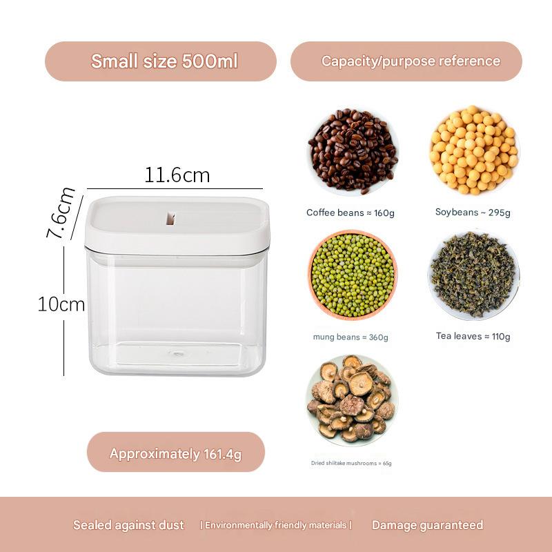 Sealed Jar, Transparent Plastic Acrylic Food Grade Kitchen Storage, Snack Tea Grain Jar, Storage Jar