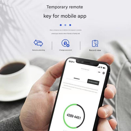 Semi-automatic Smart Lock, Home Anti-theft Door, Fingerprint Lock, Rental Apartment Password Lock, Handle To Open Electronic Door Lock