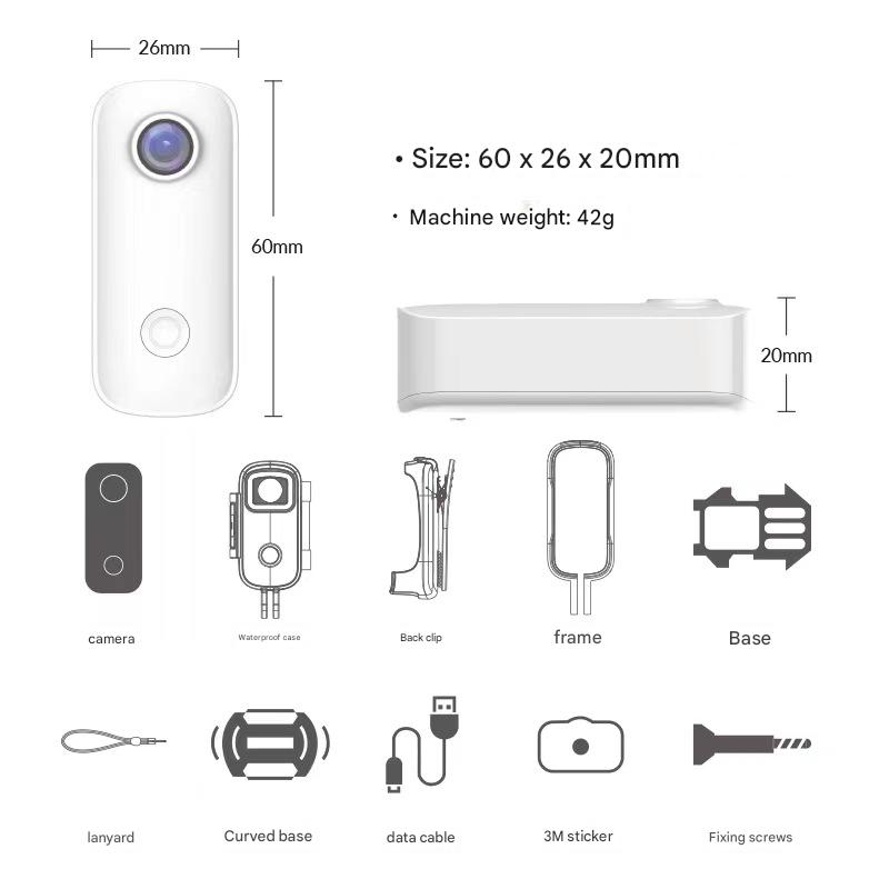 Sjcam thumb sports camera 4k high-definition motorcycle recorder outdoor camera pocket camera anti-shake