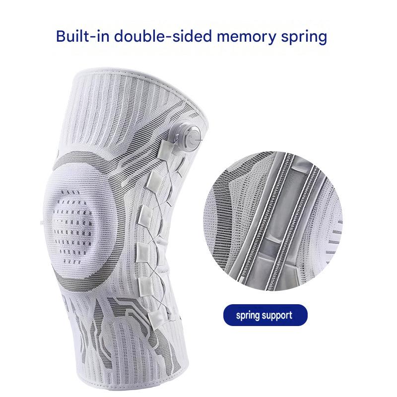 Cross-border Best-selling Product: Knob-operated Professional Sports Knee Pads for Men and Women, Including Basketball, Running, Football, and Badminton