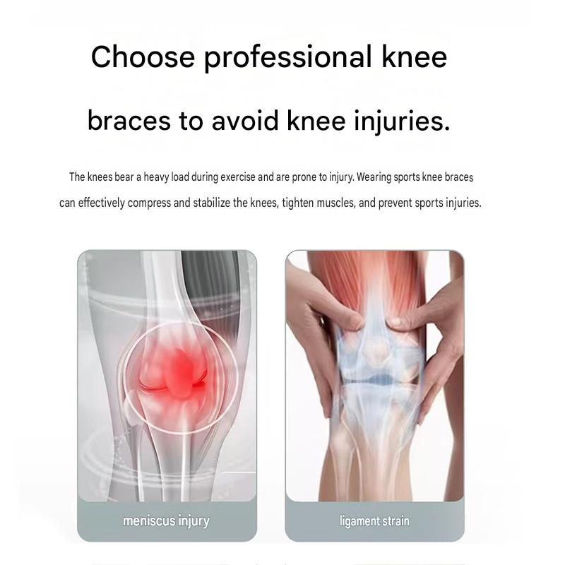 Cross-border Best-selling Product: Knob-operated Professional Sports Knee Pads for Men and Women, Including Basketball, Running, Football, and Badminton
