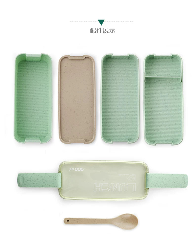 Japanese Student Girl Heart Lunch Box, Lunch Box Separated Microwave Oven Fruit Salad, Office Worker Light Food Lunch Box