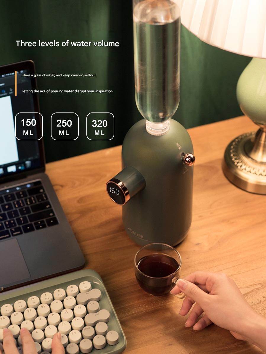 VISEN Wilson Instant Water Dispenser, Creative Retro Mini Home Desktop Portable Pocket Water Dispenser