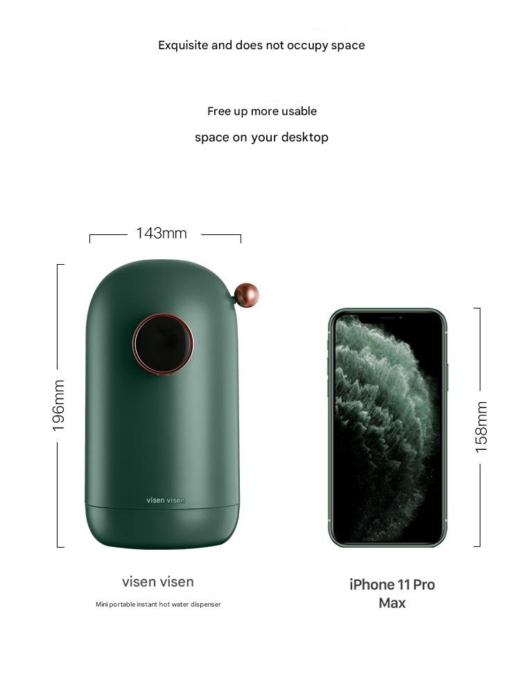 VISEN Wilson Instant Water Dispenser, Creative Retro Mini Home Desktop Portable Pocket Water Dispenser