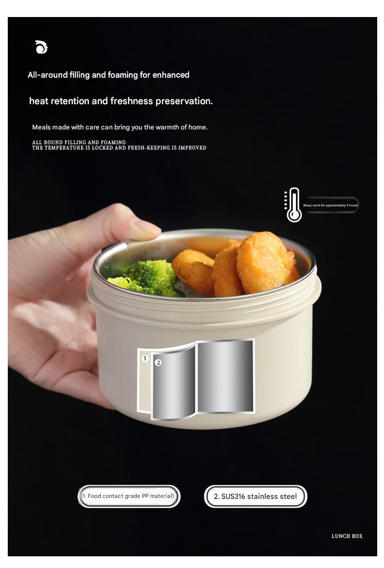 Stainless Steel Insulated Lunch Box For Office Workers, Microwaveable Large-capacity Heating Special Lunch Box, Multi-layer Lunch Box