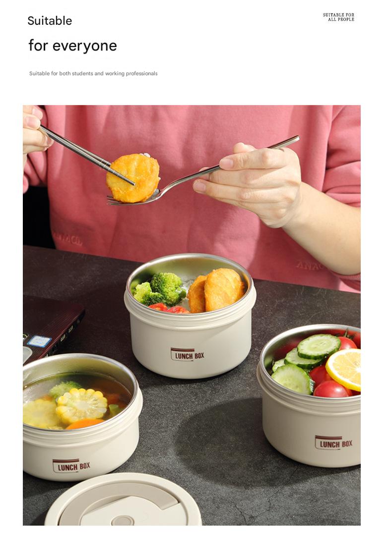 Stainless Steel Insulated Lunch Box For Office Workers, Microwaveable Large-capacity Heating Special Lunch Box, Multi-layer Lunch Box