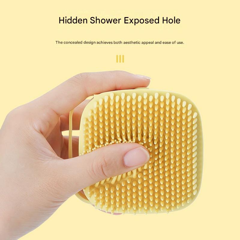 Bath Household Silicone Bath Brush, Bath Artifact Massage Brush