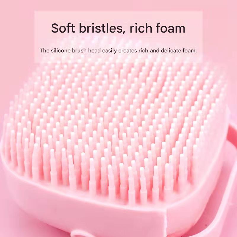 Bath Household Silicone Bath Brush, Bath Artifact Massage Brush