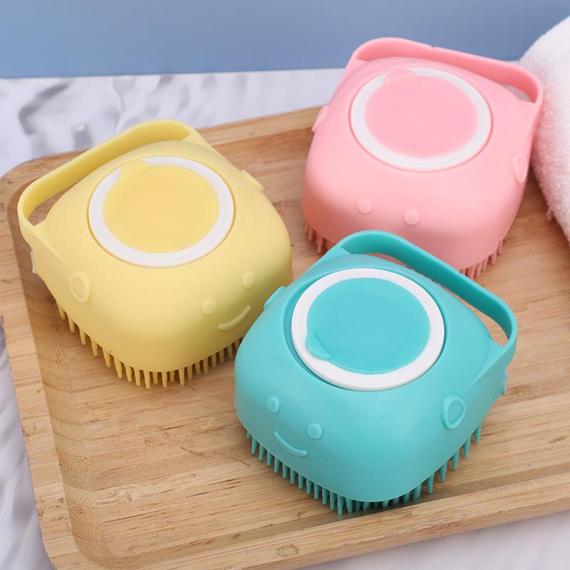 Bath Household Silicone Bath Brush, Bath Artifact Massage Brush