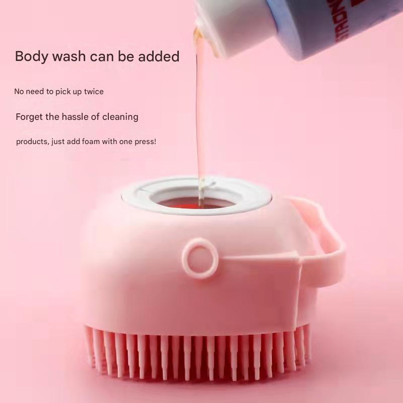 Bath Household Silicone Bath Brush, Bath Artifact Massage Brush