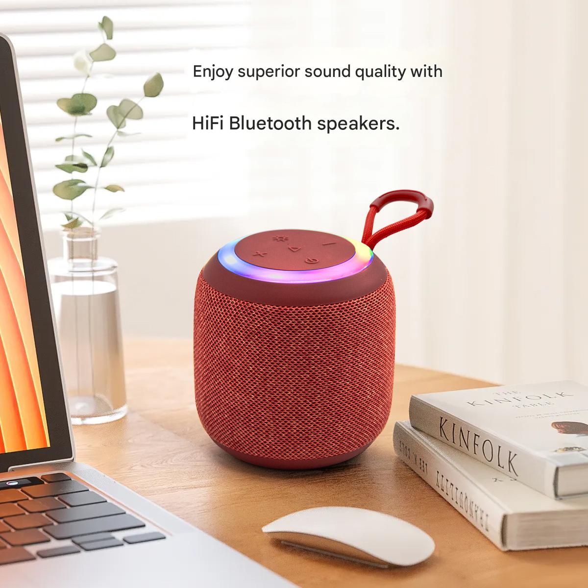 Cross-border Hot-selling Cylindrical Small Speaker Portable Bluetooth Speaker, Outdoor Sports Lanyard Wireless Mini Bluetooth Speaker
